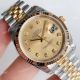 Swiss Copy Rolex Datejust AR Factory V2 Two-Tone Watch Champagne Diamond Dial watch (4)_th.jpg